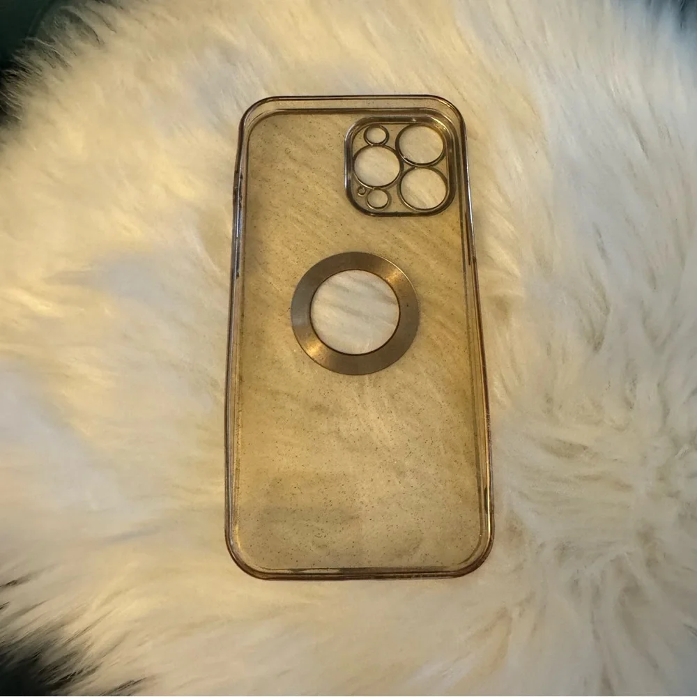 Shimmer Gold Clear Case for IPhone 13 Pro Max